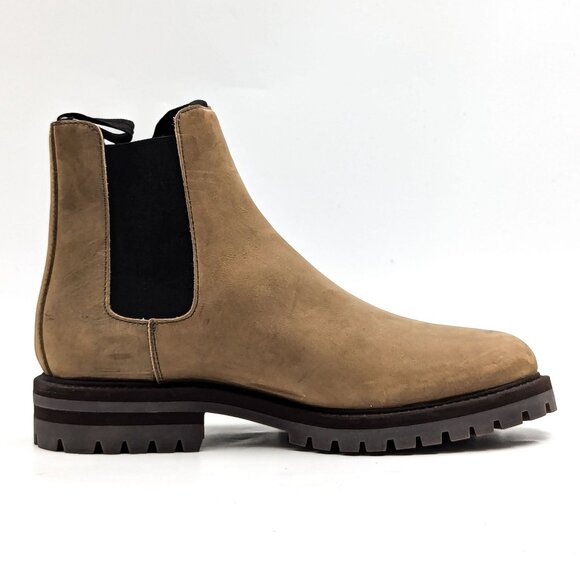 Common Projects Women Beige Nubuck Chelsea Tab Lug Boots size 7US EUR37 - Picture 10 of 10